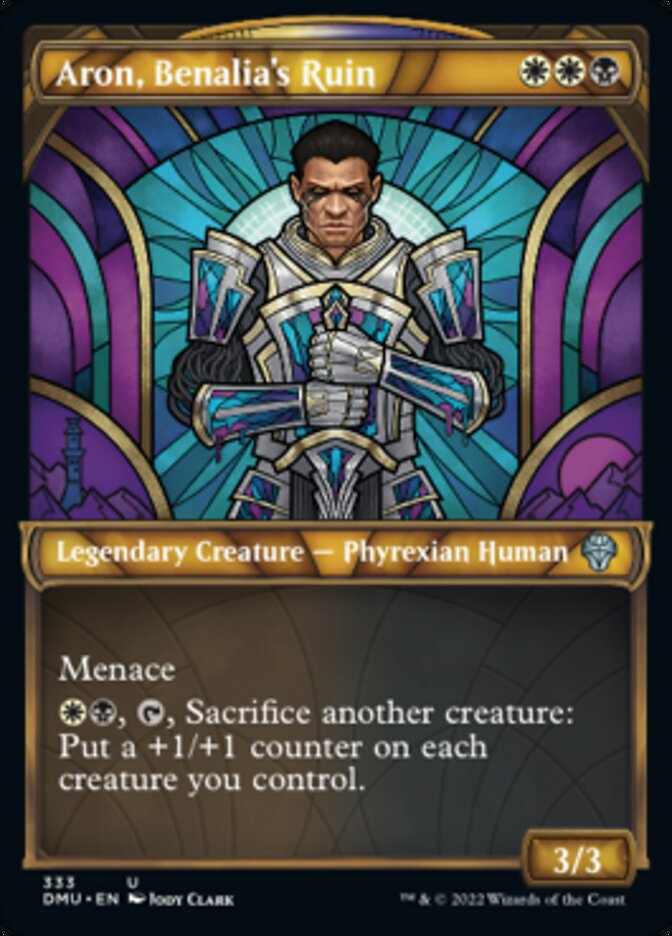 Aron, Benalia's Ruin (DMU-333) - Dominaria United: (Showcase) Foil [Uncommon]