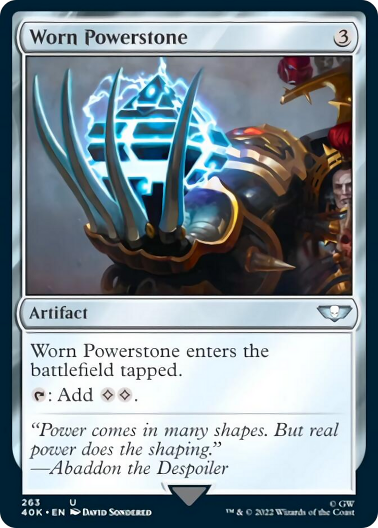 Worn Powerstone (40K-263) - Warhammer 40,000 Commander [Uncommon]