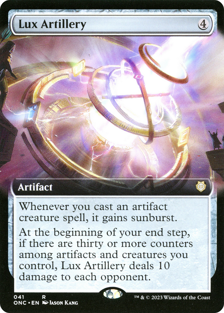 Lux Artillery (ONC-041) - Phyrexia: All Will Be One Commander: (Extended Art) [Rare]