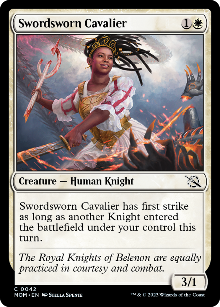 Swordsworn Cavalier (MOM-042) - March of the Machine [Common]