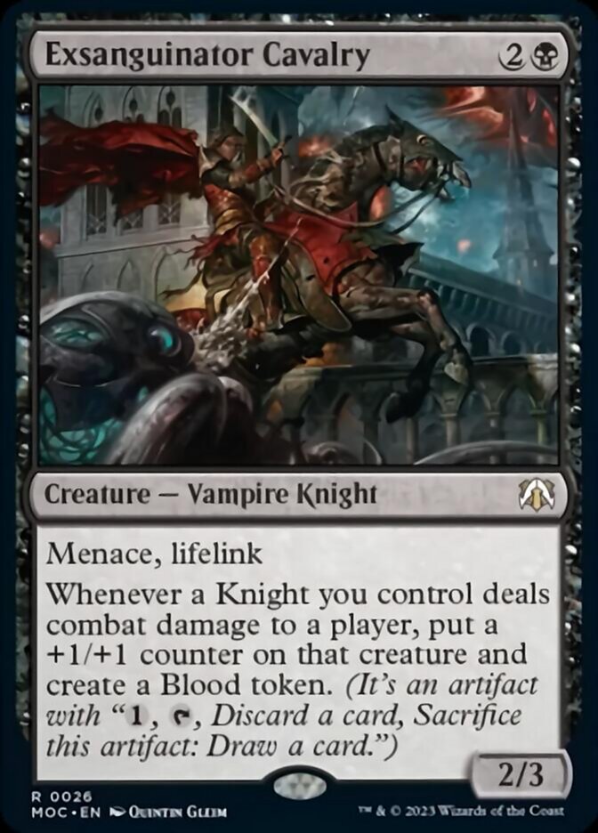 Exsanguinator Cavalry (MOC-026) - March of the Machine Commander [Rare]