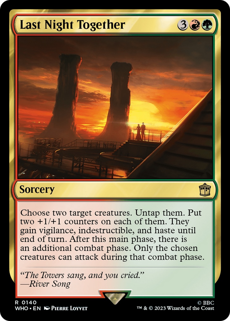 Last Night Together (WHO-140) - Doctor Who [Rare]