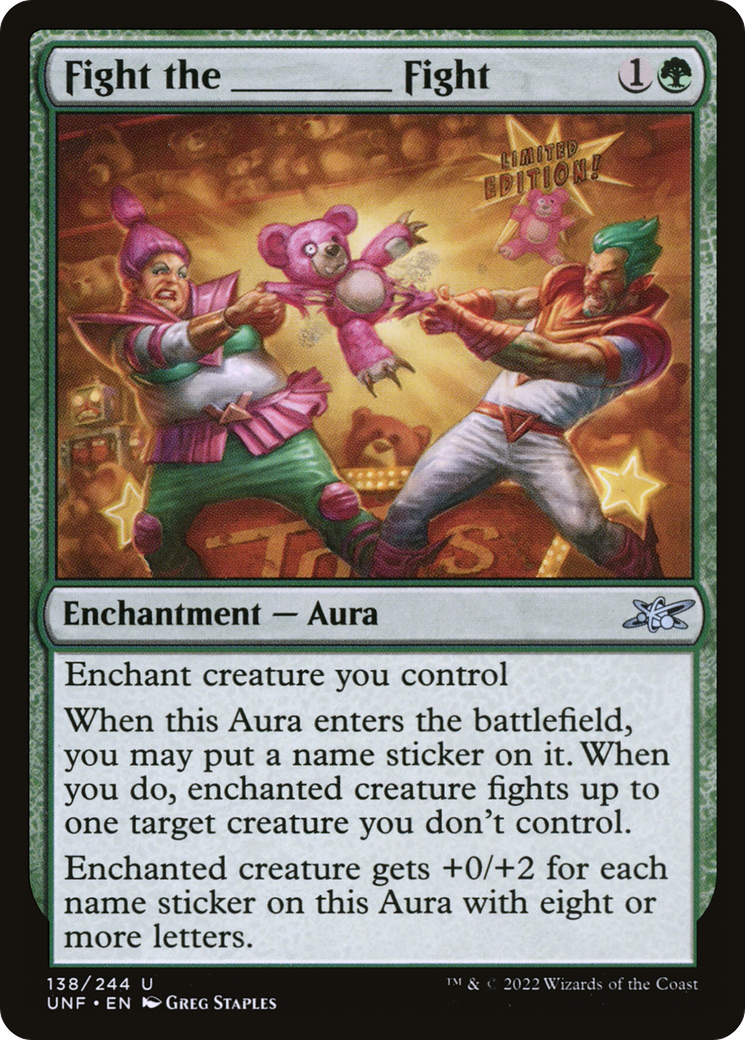 Fight the _____ Fight (UNF-138) - Unfinity Foil [Uncommon]