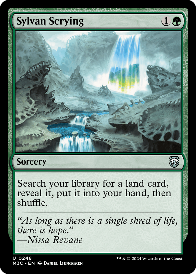 Sylvan Scrying (M3C-248) - Modern Horizons 3 Commander Foil [Uncommon]