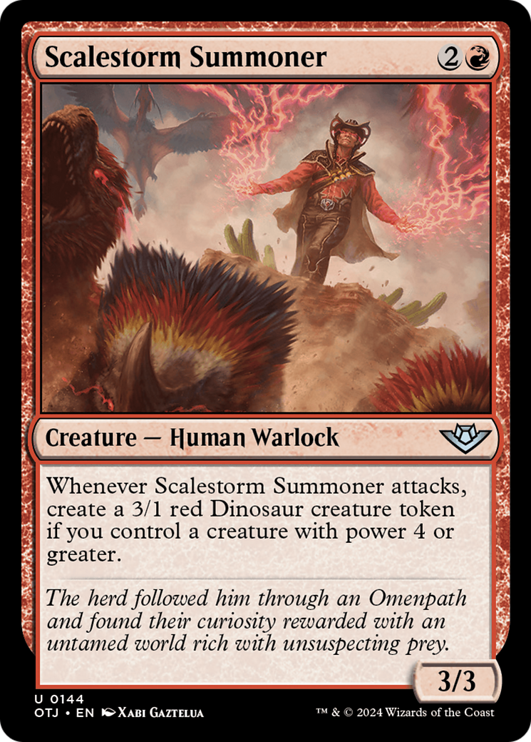 Scalestorm Summoner (OTJ-144) - Outlaws of Thunder Junction Foil [Uncommon]