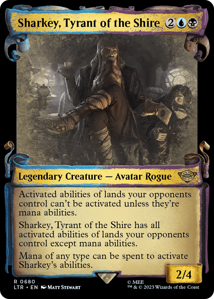Sharkey, Tyrant of the Shire (LTR-680) - The Lord of the Rings: Tales of Middle-earth: (Showcase) Scroll [Rare]