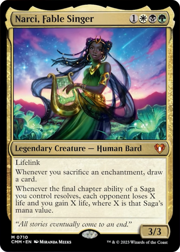 Narci, Fable Singer (CMM-710) - Commander Masters Foil [Mythic]