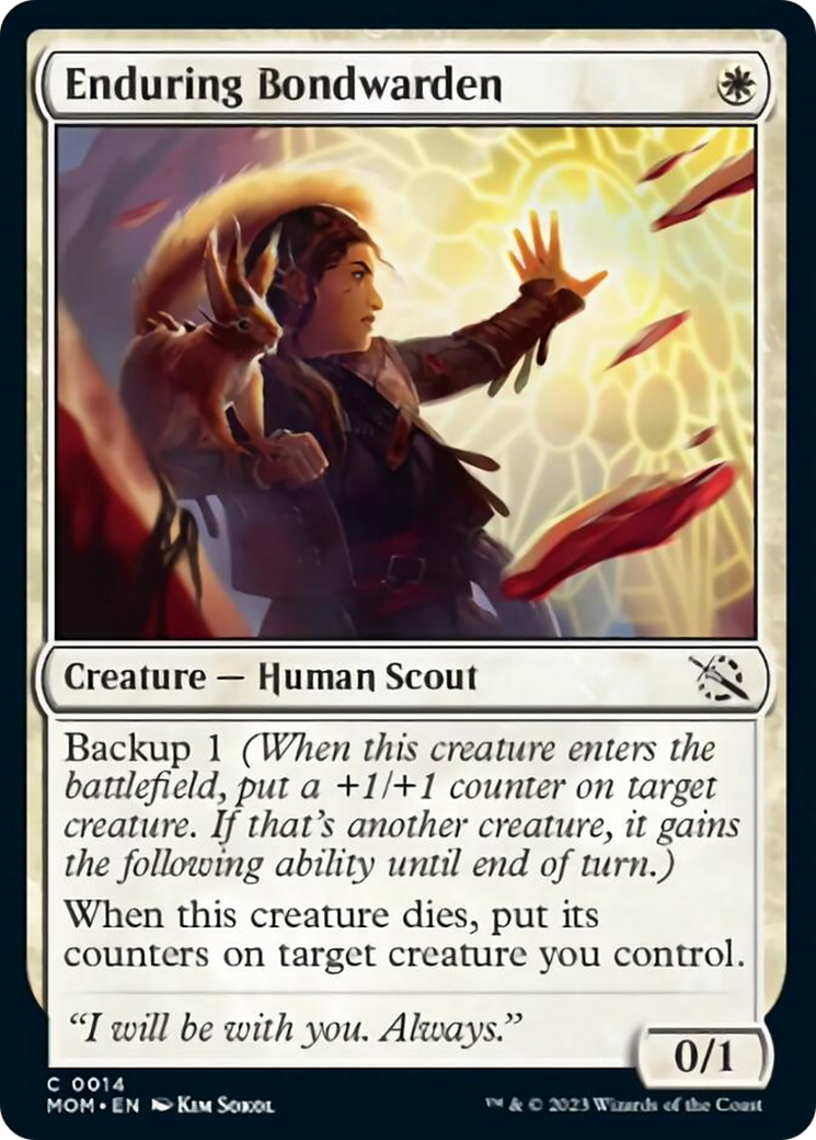 Enduring Bondwarden (MOM-014) - March of the Machine [Common]