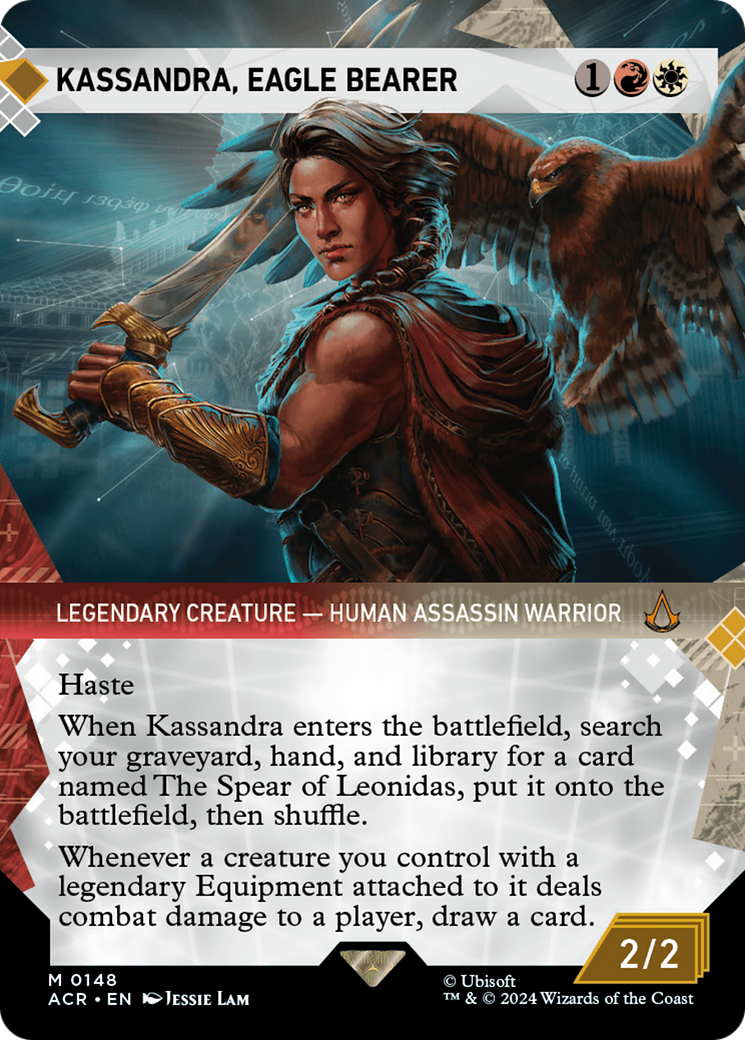 Kassandra, Eagle Bearer (ACR-148) - Assassin's Creed: (Showcase) (Borderless) Foil [Mythic]