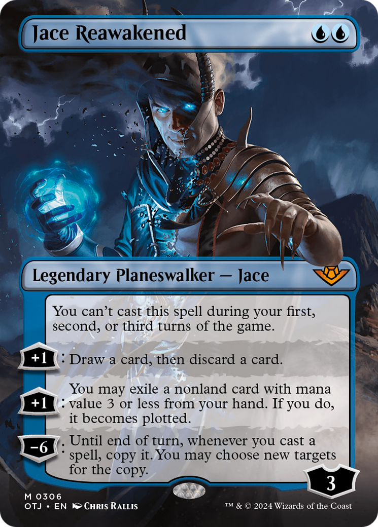 Jace Reawakened (OTJ-306) - Outlaws of Thunder Junction (Borderless) Foil [Mythic]