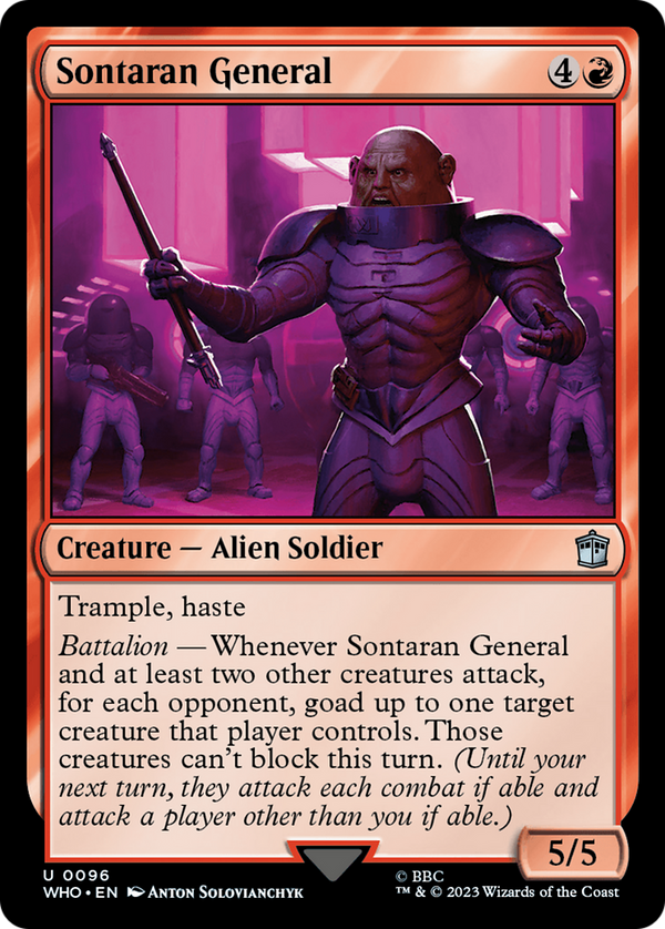 Sontaran General (WHO-096) - Doctor Who [Uncommon]