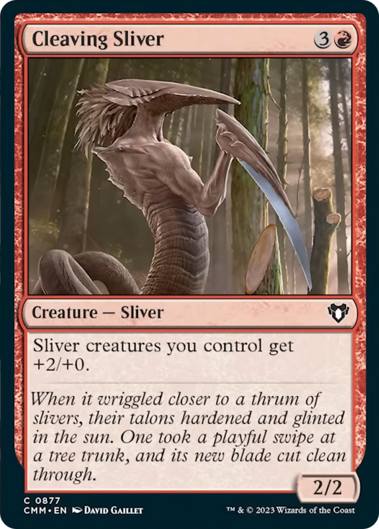 Cleaving Sliver (CMM-877) - Commander Masters [Common]