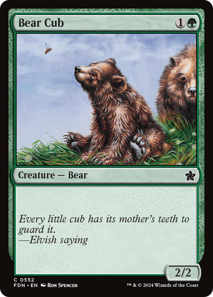 Bear Cub (FDN-552) - Foundations [Common]