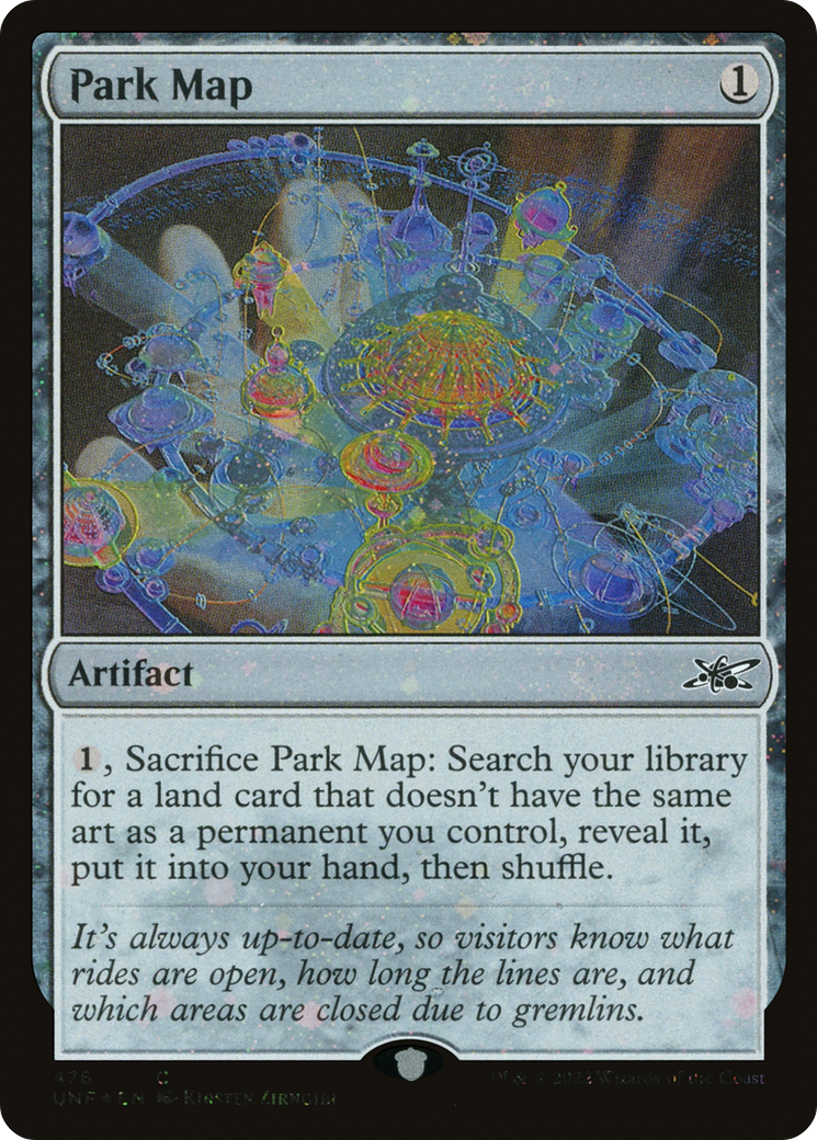 Park Map (UNF-476) - Unfinity Galaxy Foil [Common]