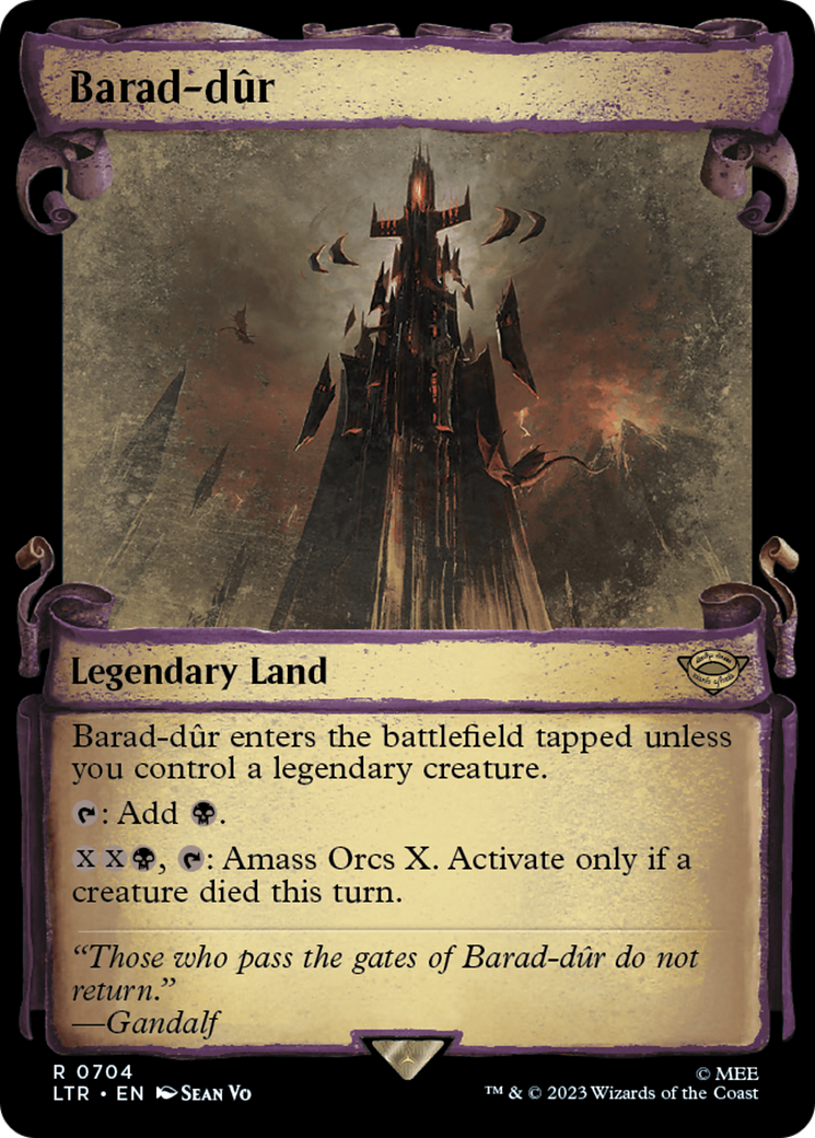 Barad-dûr (LTR-704) - The Lord of the Rings: Tales of Middle-earth: (Showcase) Scroll Foil [Rare]