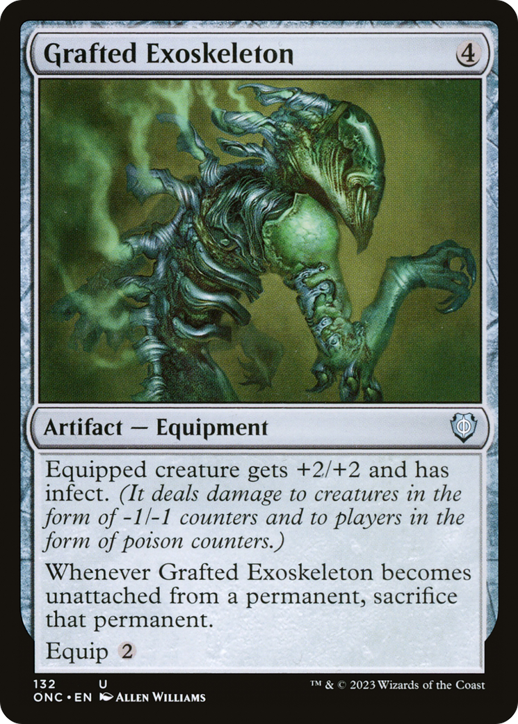 Grafted Exoskeleton (ONC-132) - Phyrexia: All Will Be One Commander [Uncommon]