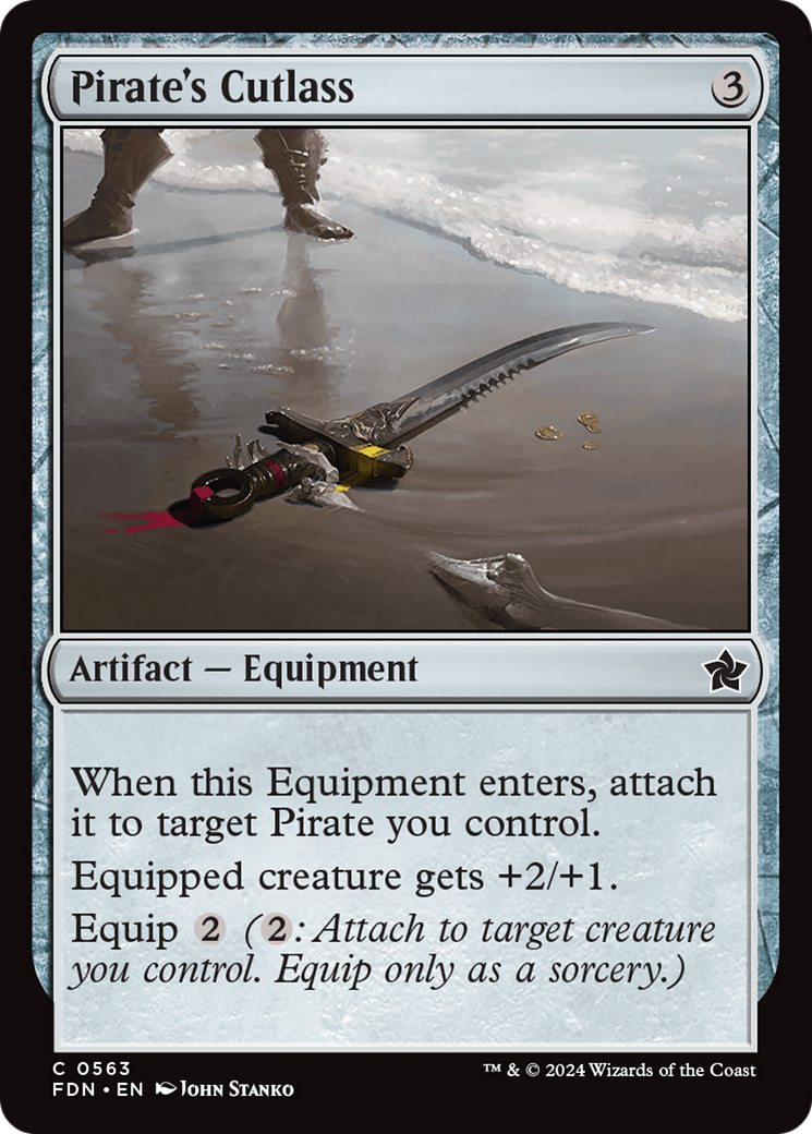 Pirate's Cutlass (FDN-563) - Foundations [Common]