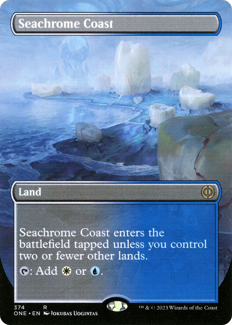 Seachrome Coast (ONE-374) - Phyrexia: All Will Be One (Borderless) [Rare]