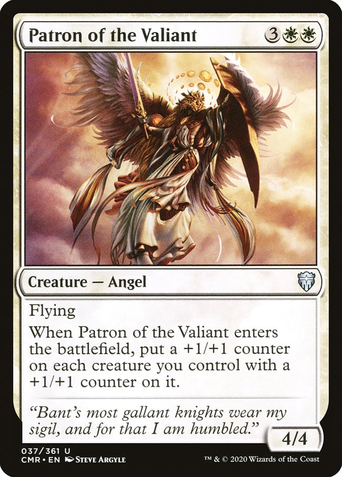 Patron of the Valiant (CMR-037) - Commander Legends [Uncommon]