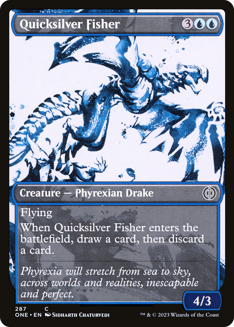 Quicksilver Fisher (ONE-287) - Phyrexia: All Will Be One: (Showcase) [Common]