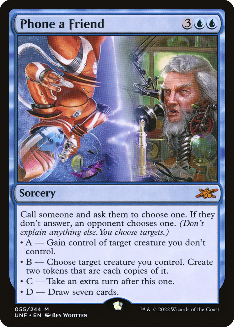 Phone a Friend (UNF-055) - Unfinity Foil [Mythic]