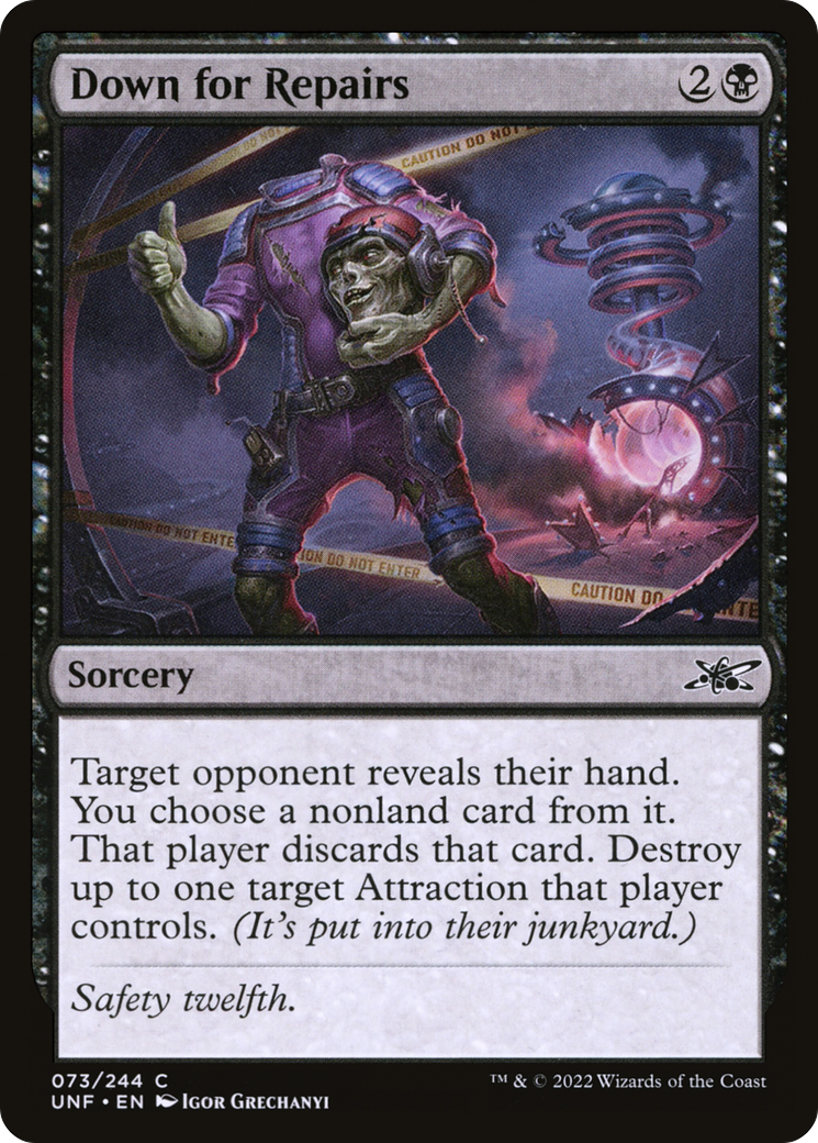 Down for Repairs (UNF-073) - Unfinity [Common]