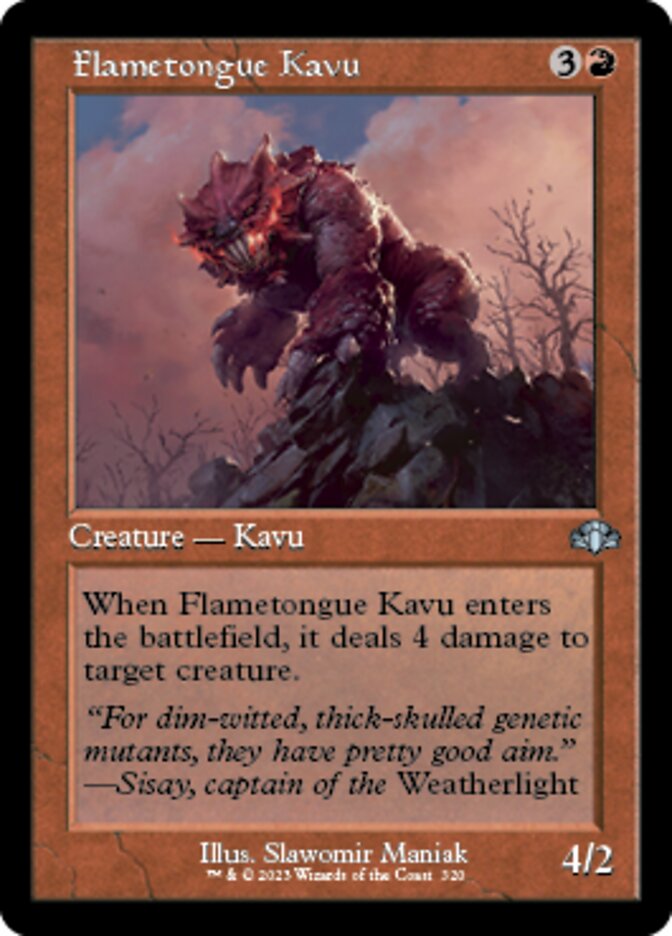 Flametongue Kavu (DMR-320) - Dominaria Remastered [Uncommon]