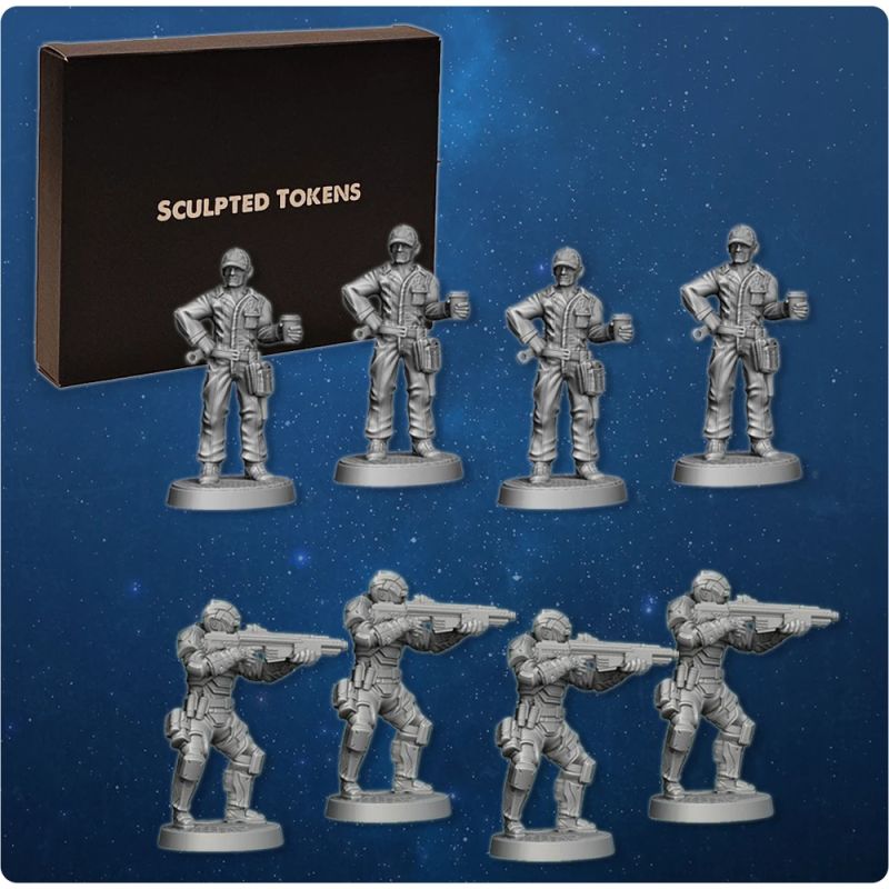 Earth Under Siege: Flashpoint – Sculpted Tokens