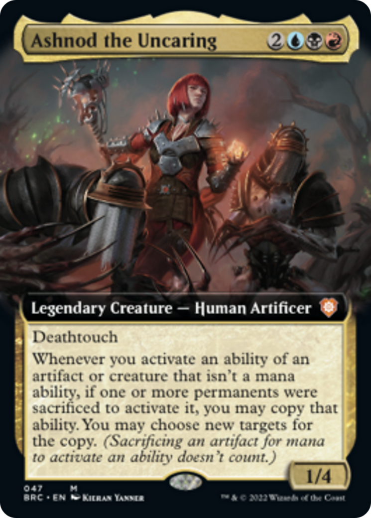 Ashnod the Uncaring (BRC-047) - The Brothers' War Commander: (Extended Art) [Mythic]