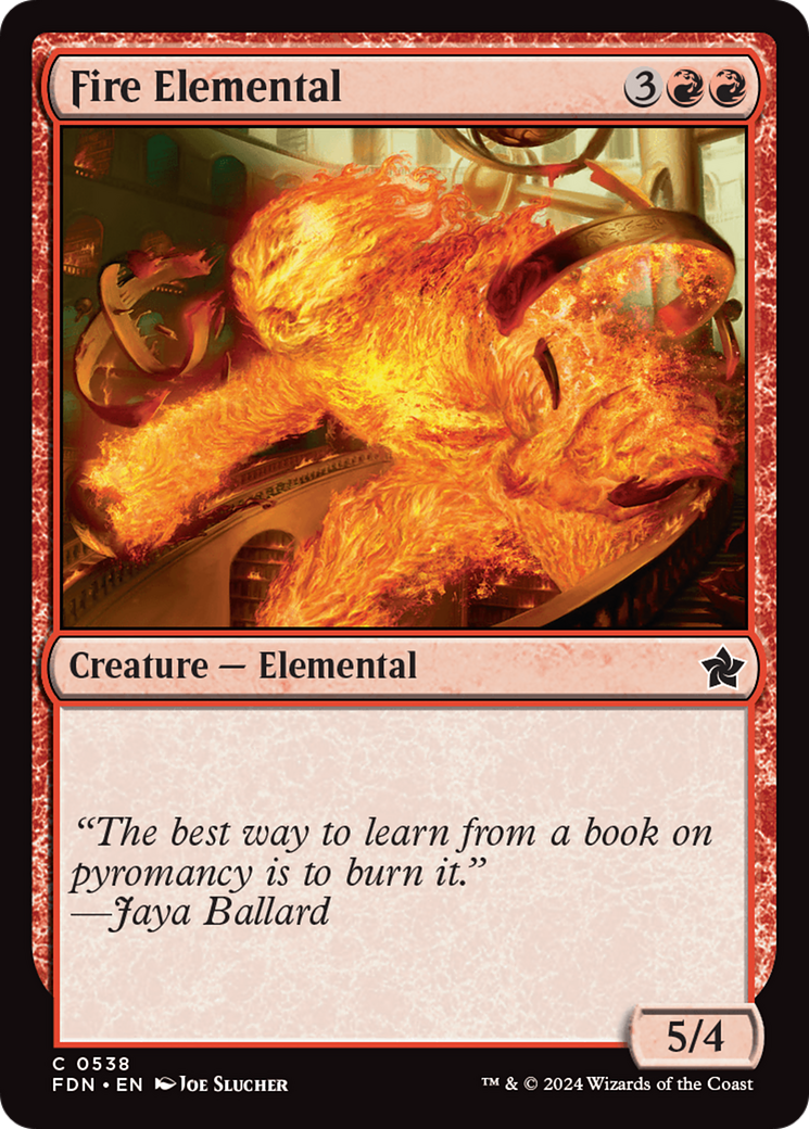 Fire Elemental (FDN-538) - Foundations [Common]