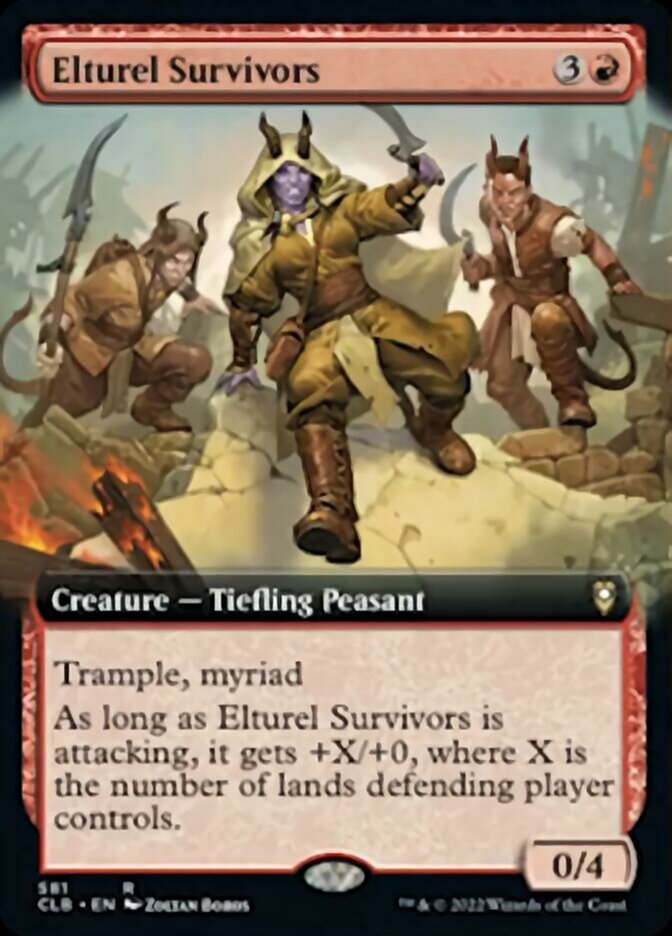 Elturel Survivors (CLB-581) - Commander Legends: Battle for Baldur's Gate: (Extended Art) [Rare]