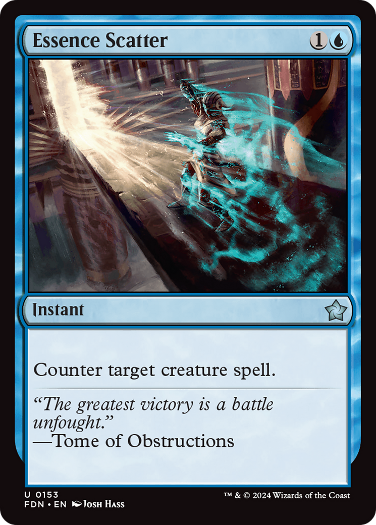 Essence Scatter (FDN-153) - Foundations Foil [Uncommon]