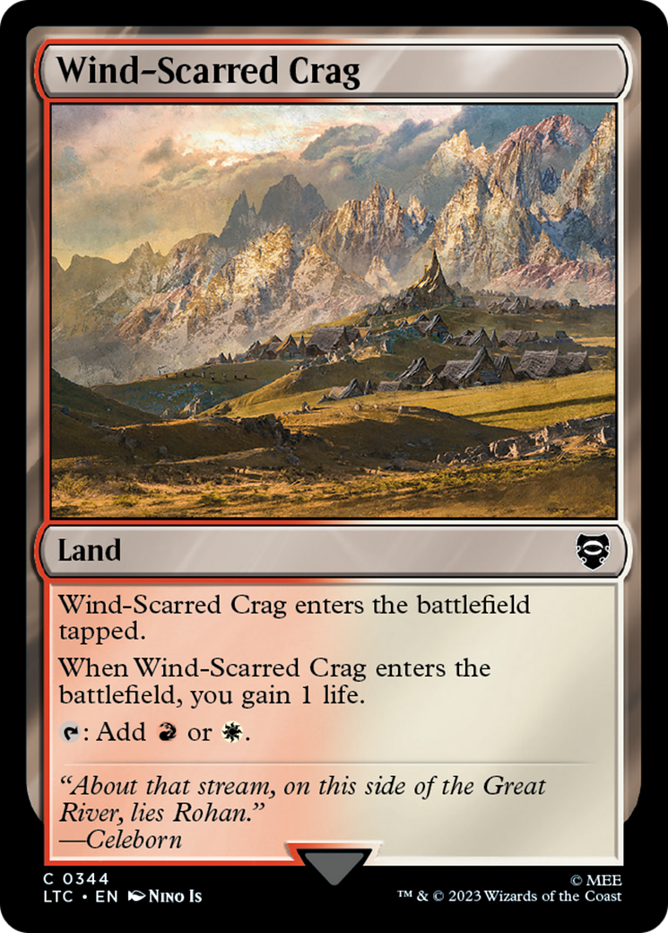 Wind-Scarred Crag (LTC-344) - Tales of Middle-earth Commander [Common]