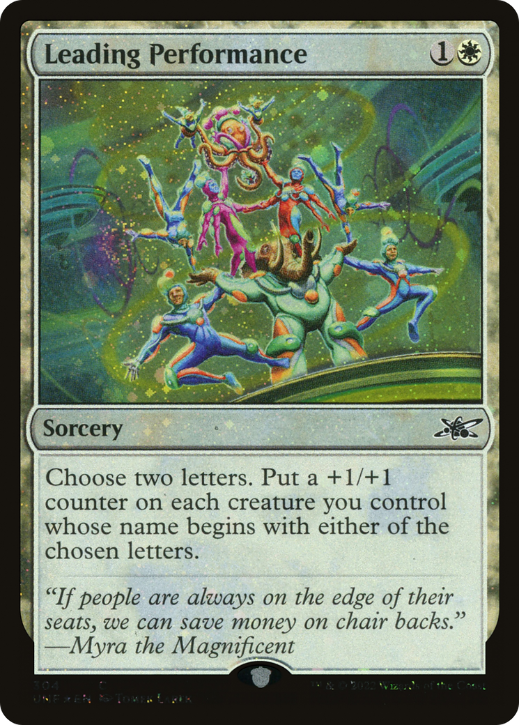 Leading Performance (UNF-304) - Unfinity Galaxy Foil [Common]