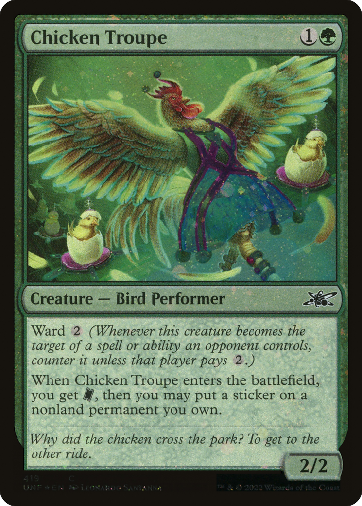 Chicken Troupe (UNF-419) - Unfinity Galaxy Foil [Common]