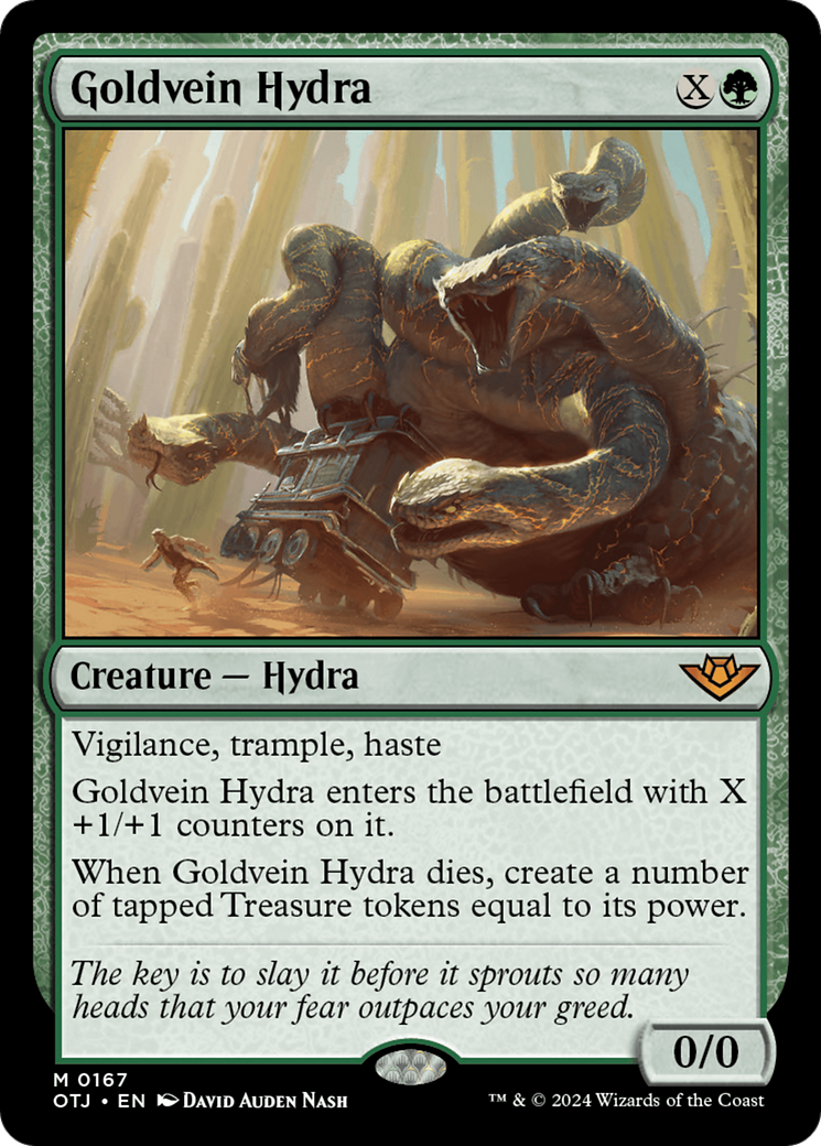 Goldvein Hydra (OTJ-167) - Outlaws of Thunder Junction [Mythic]