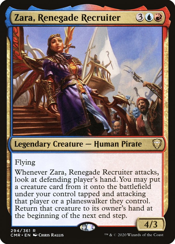 Zara, Renegade Recruiter (CMR-294) - Commander Legends [Rare]