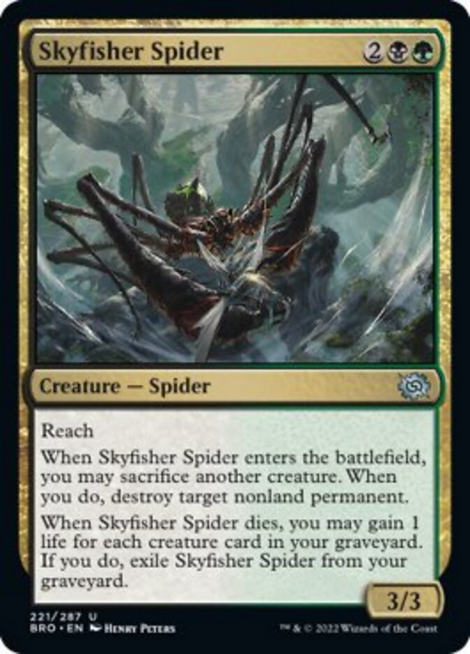 Skyfisher Spider (BRO-221) - The Brothers' War [Uncommon]
