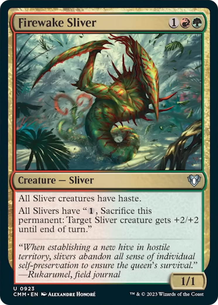 Firewake Sliver (CMM-923) - Commander Masters [Uncommon]