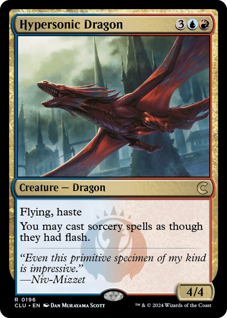 Hypersonic Dragon (CLU-196) - Ravnica: Clue Edition [Rare]