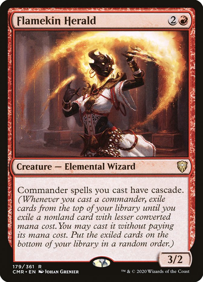 Flamekin Herald (CMR-179) - Commander Legends [Rare]