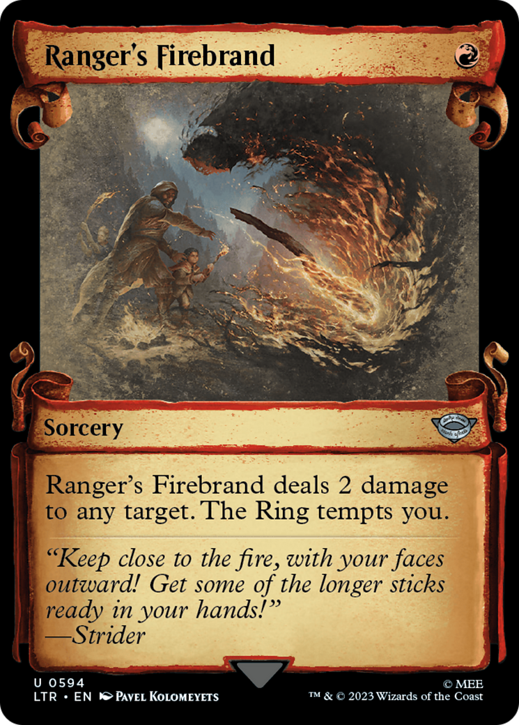 Ranger's Firebrand (LTR-594) - The Lord of the Rings: Tales of Middle-earth: (Showcase) Scroll [Uncommon]