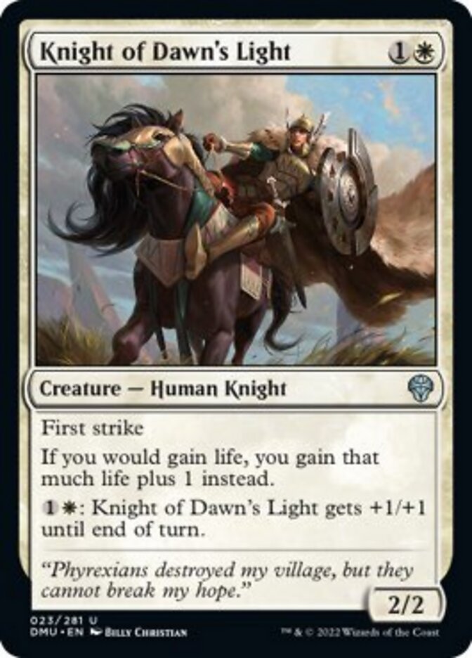 Knight of Dawn's Light (DMU-023) - Dominaria United [Uncommon]