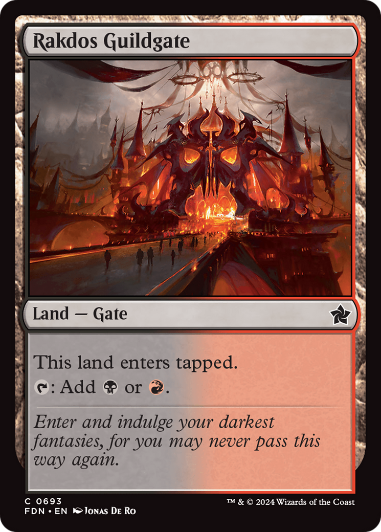 Rakdos Guildgate (FDN-693) - Foundations [Common]