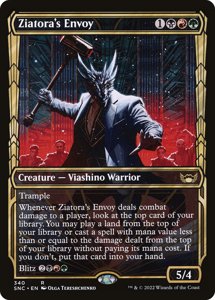 Ziatora's Envoy (SNC-340) - Streets of New Capenna: (Showcase) Foil [Rare]