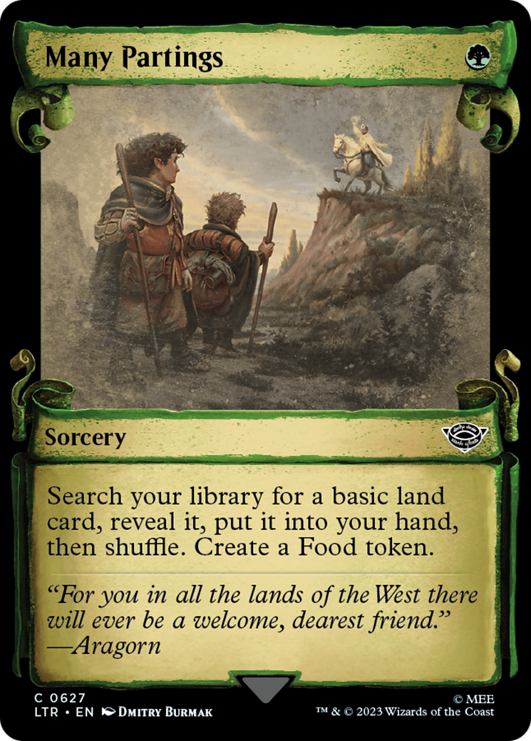 Many Partings (LTR-627) - The Lord of the Rings: Tales of Middle-earth: (Showcase) Scroll [Common]