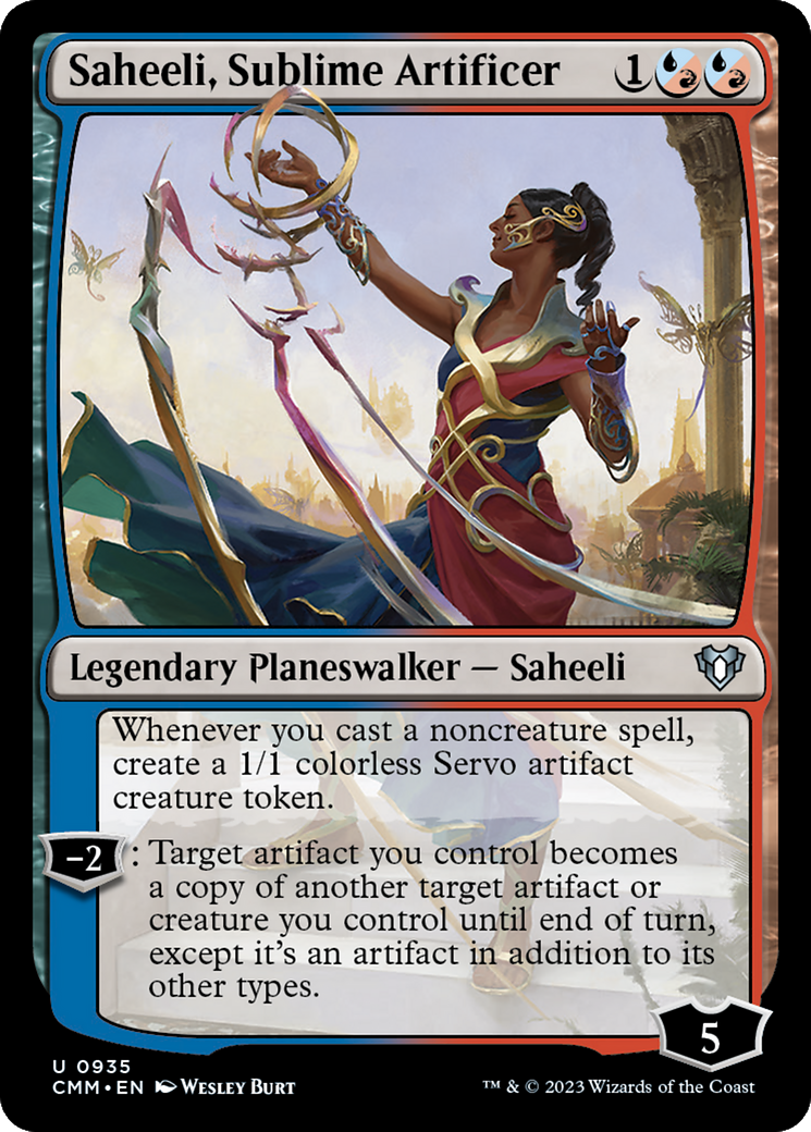 Saheeli, Sublime Artificer (CMM-935) - Commander Masters [Uncommon]