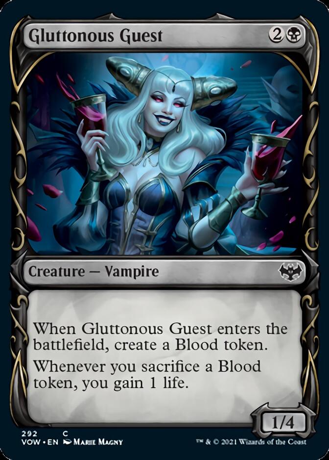 Gluttonous Guest (VOW-292) - Innistrad: Crimson Vow: (Showcase) [Common]