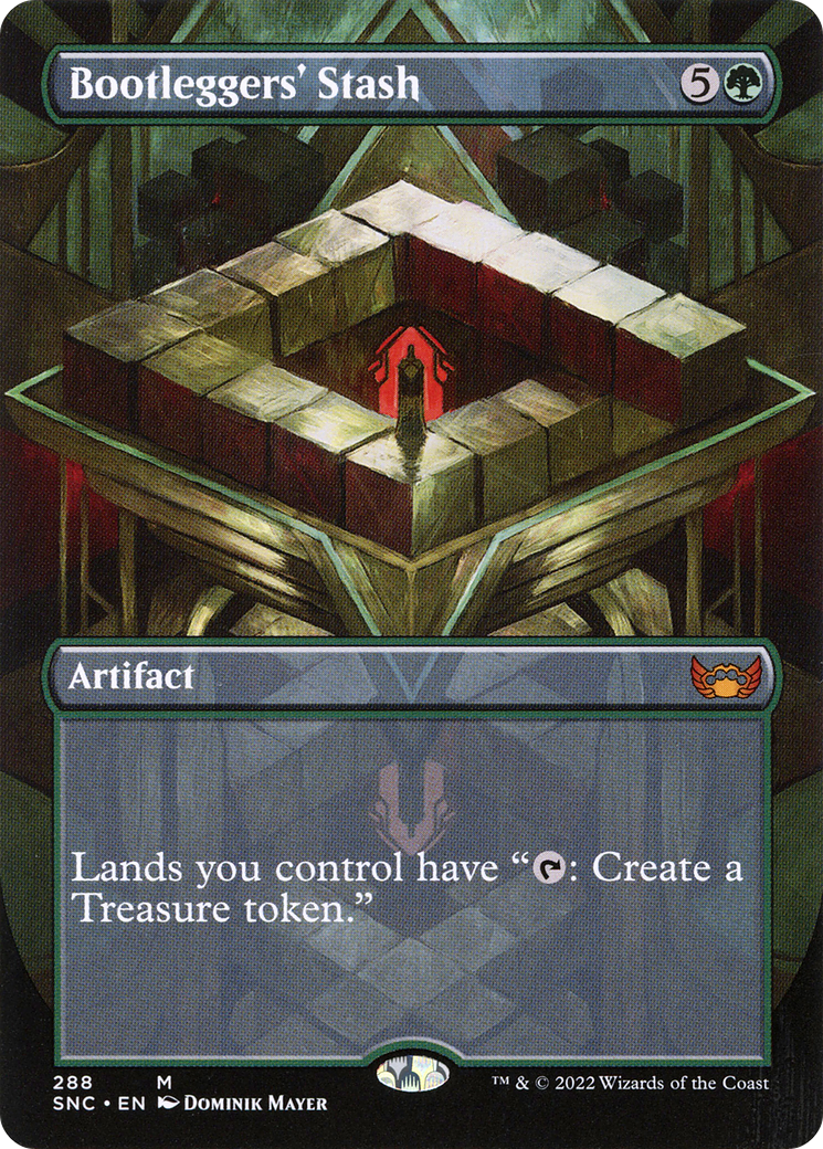 Bootleggers' Stash (SNC-288) - Streets of New Capenna (Borderless) Foil [Mythic]