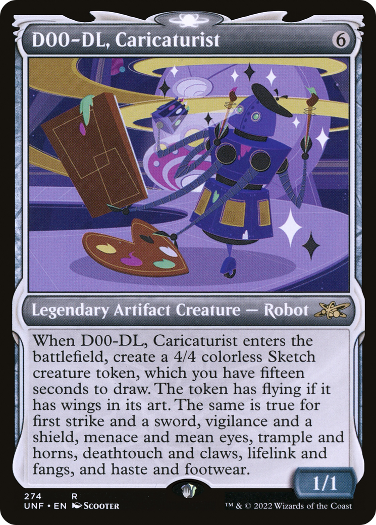 D00-DL, Caricaturist (UNF-274) - Unfinity: (Showcase) Foil [Rare]